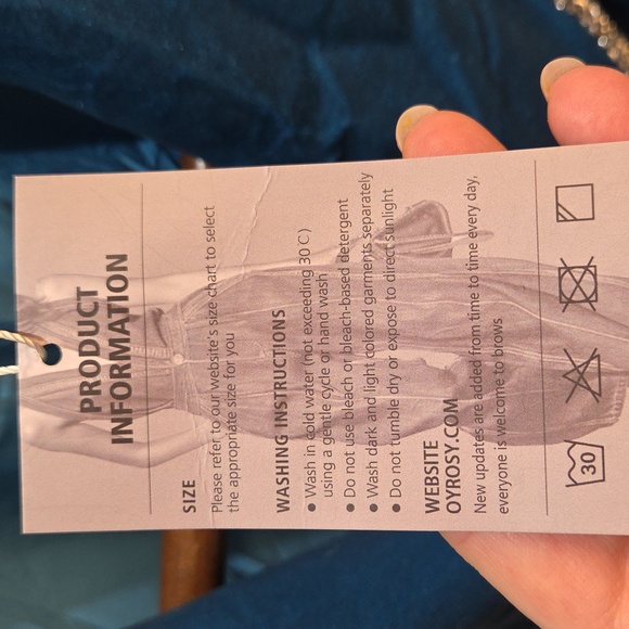 Nwt Large OYROSY jacket With Pears Buttons  Teal Double-Breasted Women's Blazer - Picture 8 of 16